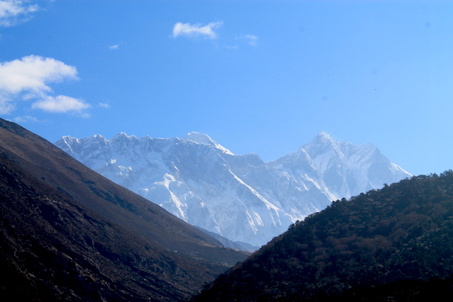 Mount Everest Gipfel bei Bilderbuchwetter